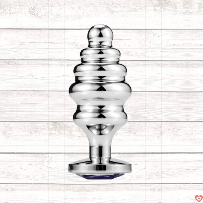 Phích inox hậu môn xoắn ốc 5 nấc cực đã Anal Toy mát lạnh 