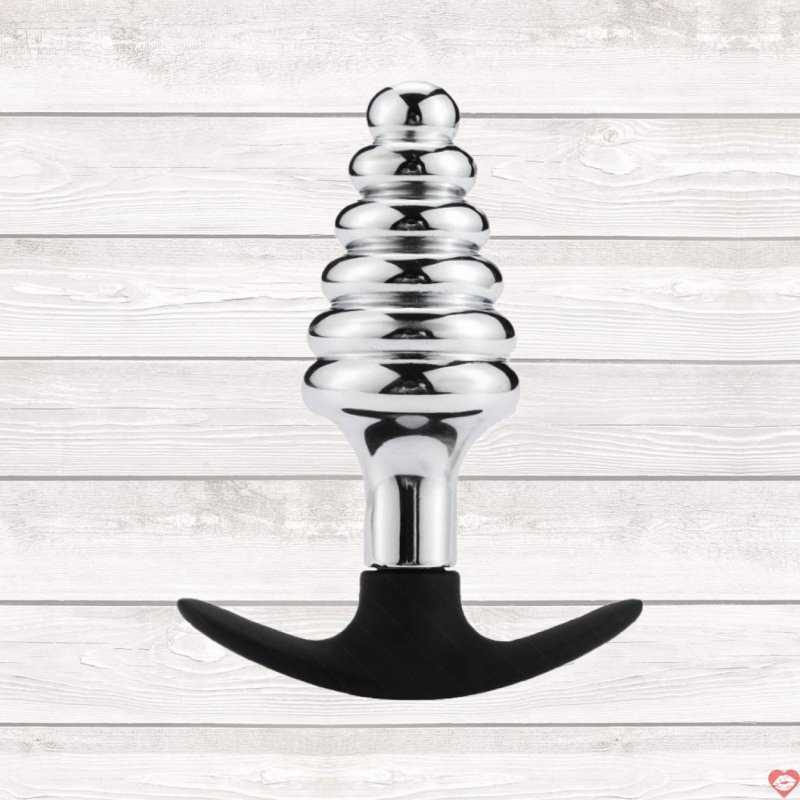 Phích inox hậu môn Anal Plug 06 xoắn ốc hàng cao cấp kích thích mạnh 