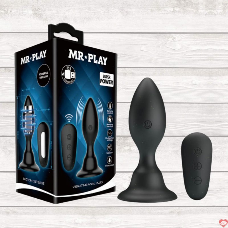 Trứng rung hậu môn Mr.Play Suction Cup Base 76W