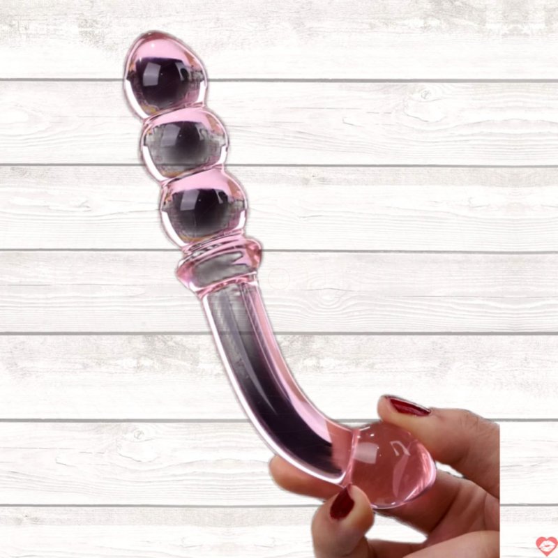 Đồ chơi hậu môn thuỷ tinh với 2 đầu khác biệt
