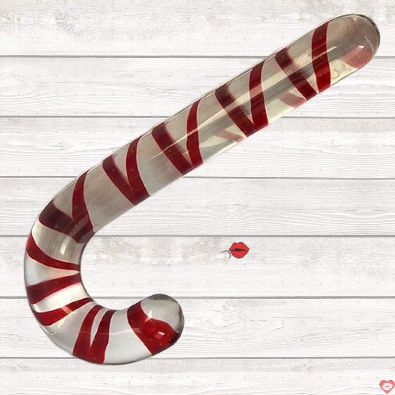 Thanh thủy tinh kích thích hậu môn hình cây kẹo Noel