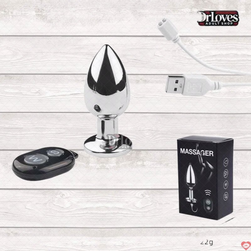Phích Cắm Hậu Môn Inox Massager Có Rung + ĐKTX