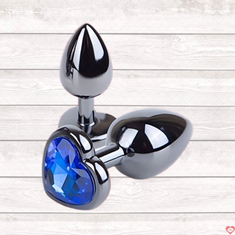 Phích cắm hậu môn Inox đế trái tim