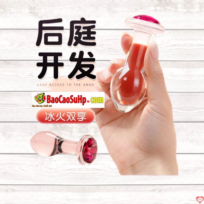 Thụt hậu môn và âm đạo 2in1 Thủy tinh nhỏ gọn Mizzzee TinyZZ