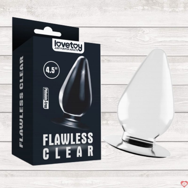 Phích Cắm Hậu Môn Silicon Trong Suốt Size Lớn - Siêu Mềm Lovetoy USA