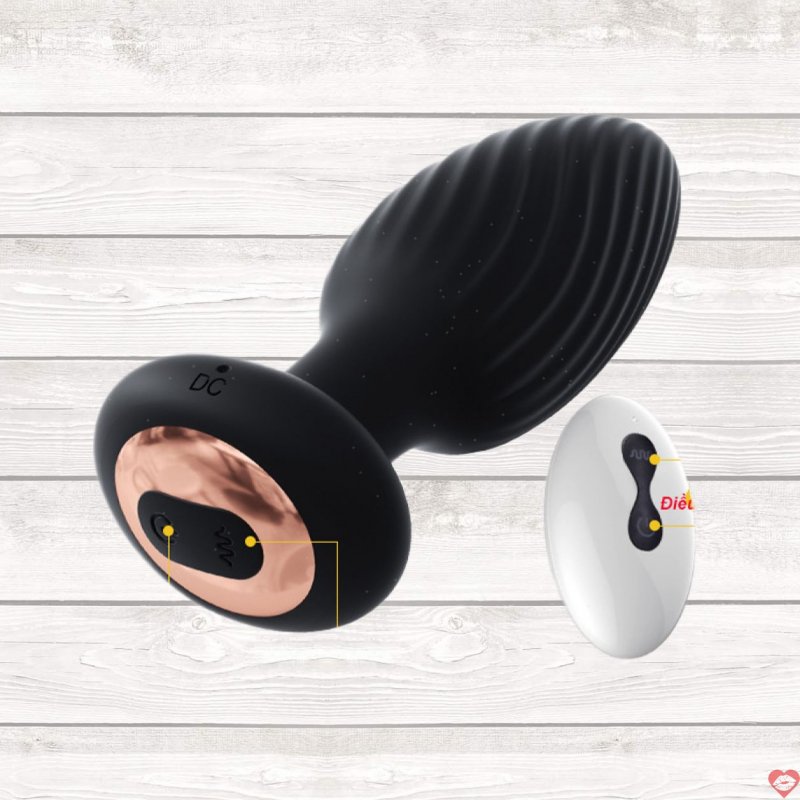 Dụng Cụ Massage Kích Thích Hậu Môn Cao Cấp MizzZee: Rung - Lắc - ĐKTX