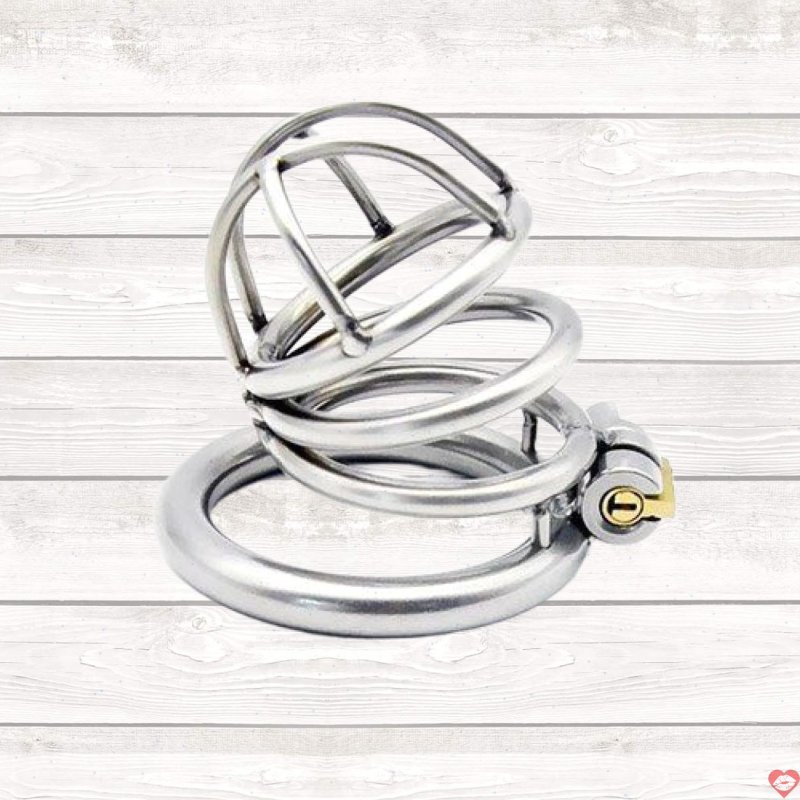 Khóa dương vật inox 304 siêu ngắn - Đồ chơi bạo dâm cao cấp 