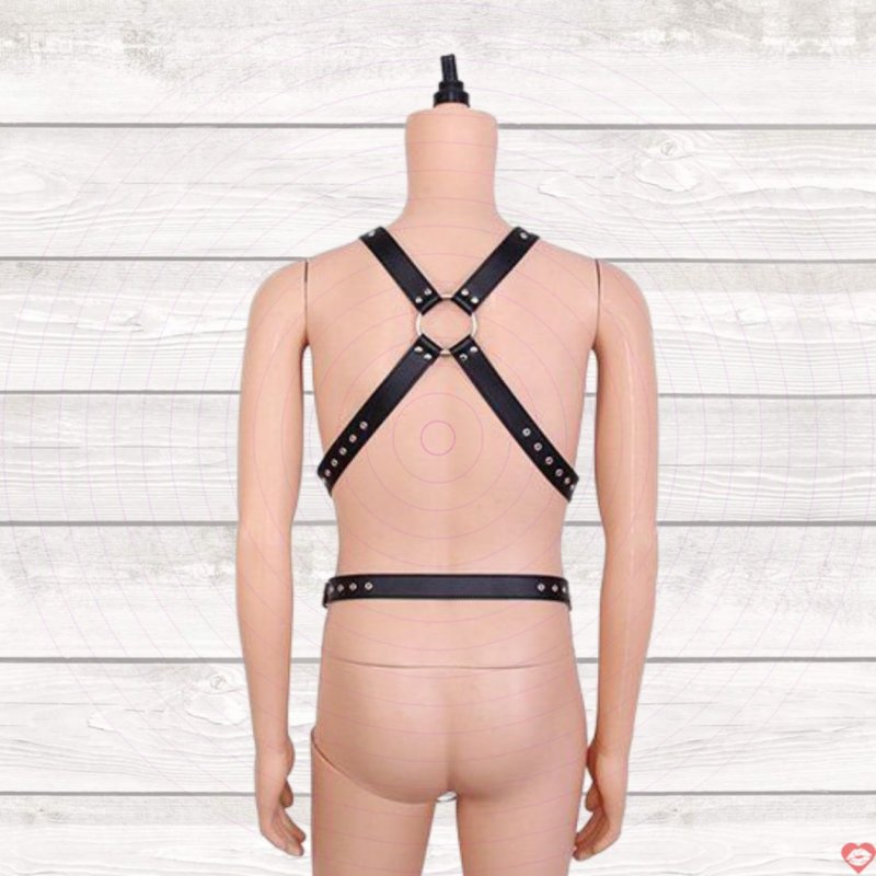 Đai thắt bạo dâm toàn thân BZ19 da cao cấp bondage kích thích 
