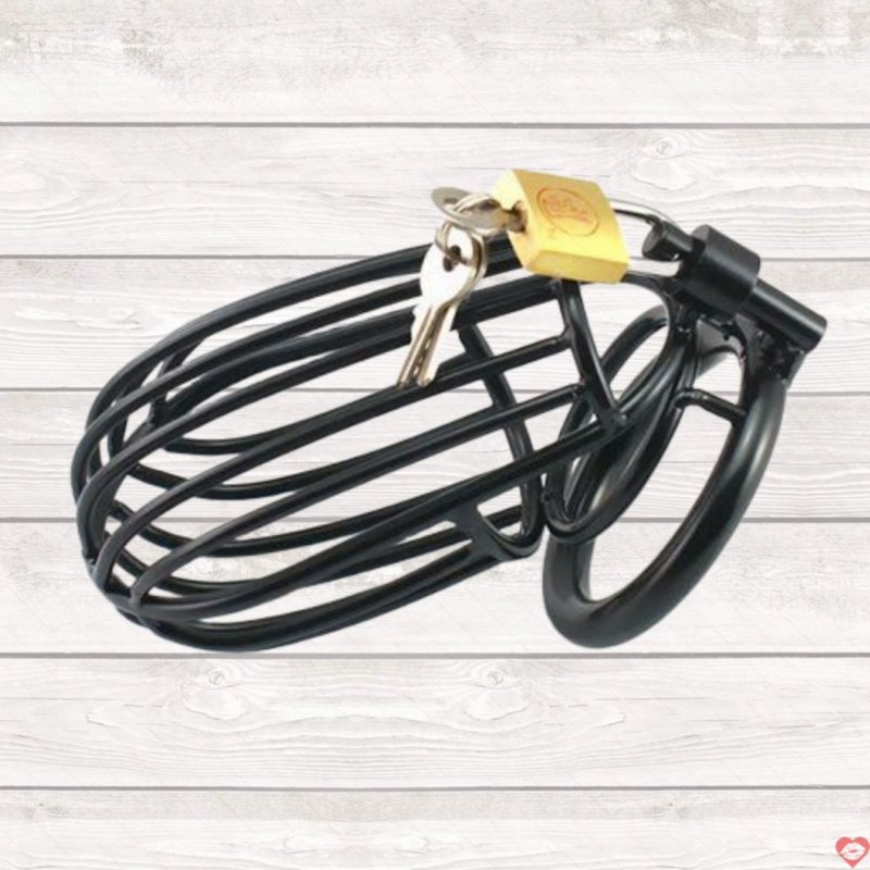 Khóa dương vật thép không gỉ lồng chim BDSM tăng khoái cảm 