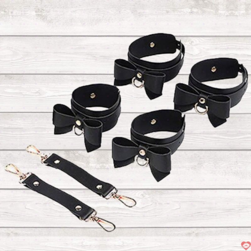 Bộ dụng cụ bạo dâm BDSM 5 món đen quyến rũ kích thích đôi lứa 