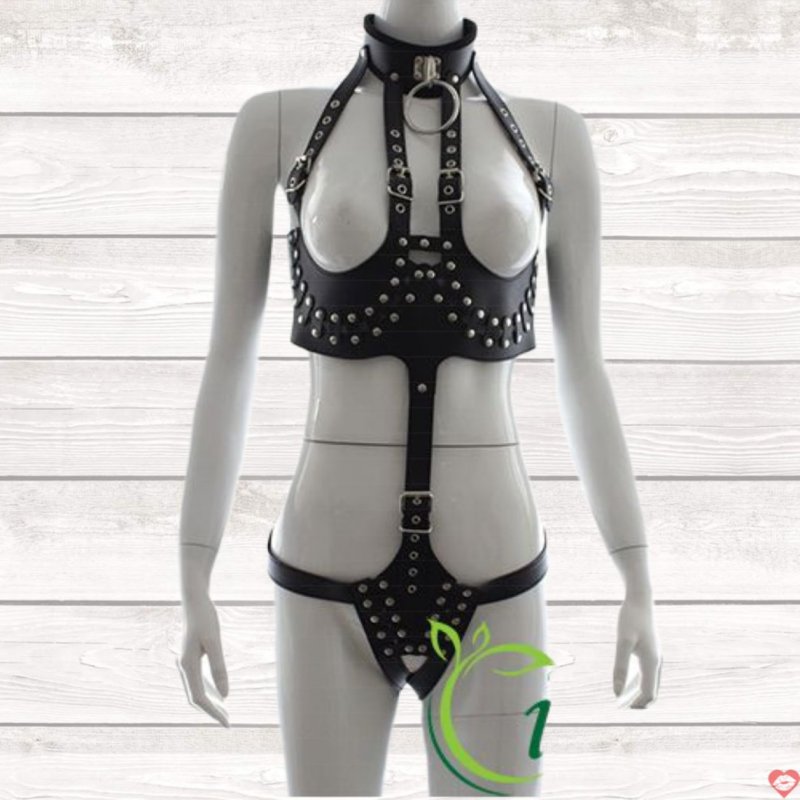 Set đồ bikini BDSM bạo dâm sexy xích cổ kích thích cực mạnh 